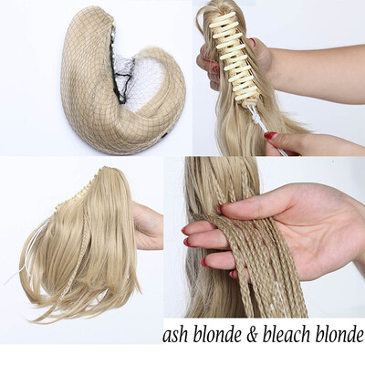 

11-12 Inch Adjustable Messy Style Ponytail Hair Extension with Jaw Claw Synthetic Hair-Piece