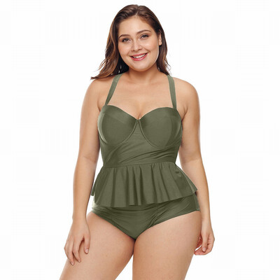 

Bikini Womens Swimwear sense Plus Size split swimsuit