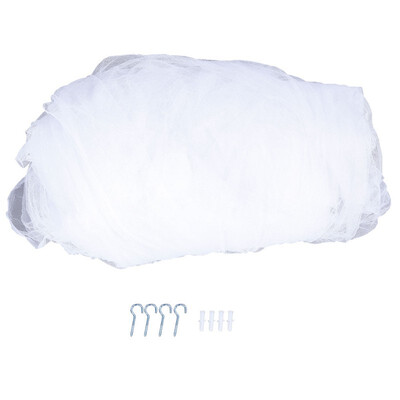 

4 Corner Post Bed Canopy Mosquito Net Full Queen King Size Netting White Bedding