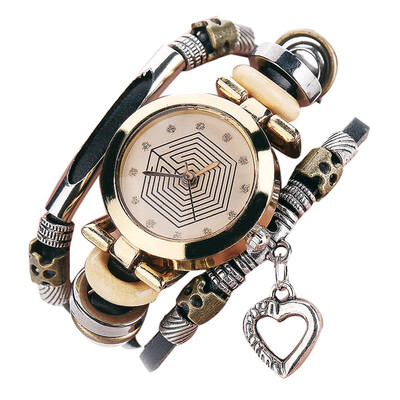 

Women\S Watch Brief Style Exquisite Round Dial Trendy Retro Style