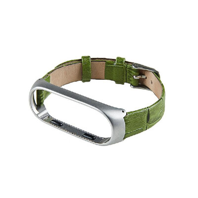 

Leather Strap For Xiaomi Mi Band 3 Mi Smart Bracelet Screwless Wristbands Replace Wrist Strap