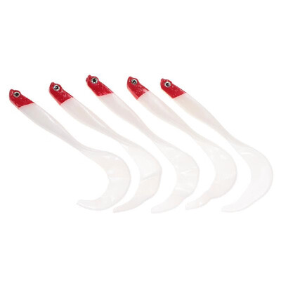 

Lixada 5PCS 105cm Fish Type Soft Fishing Lure 3D Eyes Soft Lure Soft Bait Sea Fishing Lure