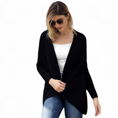 

Long Sleeve Sweater Cardigan Rib Knit Tanker Cardigan Loose Sweater