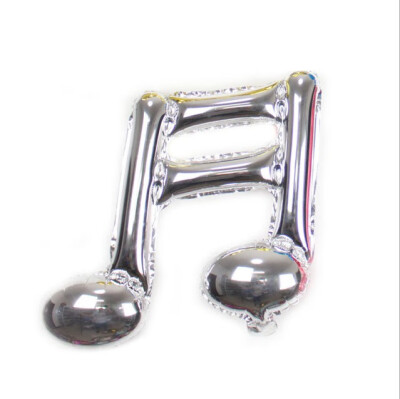 

FUNNYBUNNY Music notes Aluminum Foil Balloons for New Year Party Event Ceremony Anniversary Birthday Decoration