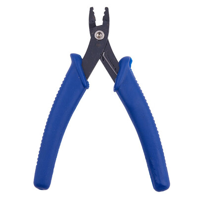 

PH PANDAHALL 1Pcs Royal Blue Steel Jewelry Tools Crimper Pliers for Crimp Beads