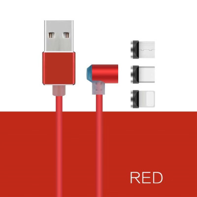 

3 in 1 Magnetic USB Cable For Type C 360 Degree Charging Cable For iPhone 7 8 Plus Data Cable For Micro USB Charger