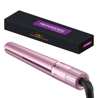 

Professional Hair Straightener Flat Iron for All Hair Types 2 in 1 Straightening & Curling High End Tourmaline Ceramic Flat Iron