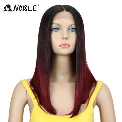 

Noble Synthetic Lace Front Wig 8 Inch Long Staight Synthetic Wig Cosplay 14 Inch Wigs For Black Women Lace Front Heat Resistant