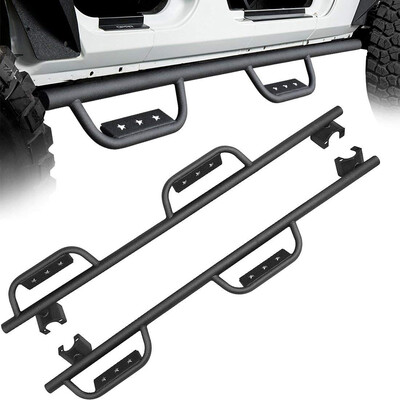 

Running Boards for 2007-2017 Jeep Wrangler JK & JK Unlimited 4 Door Textured Step Boards Side Steps Nerf Bars
