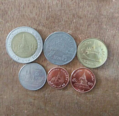

Used Condition 6 PCS SET Coin of Thailand Old Series Rama VIIII