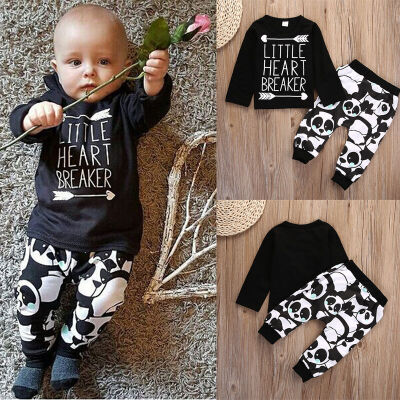 

Newborn infant baby boy girl long sleeve top t-shirt pants- show original title