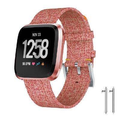 

SDFB-001 Watch Band Fitbit Strap Woven Fabric Wrist Strap Replacement Wristband for for Fitbit Versa Fitness Smart Watch