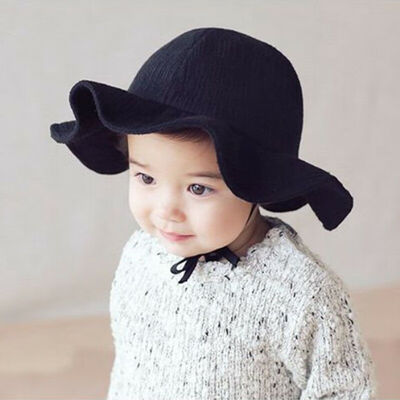 

Cute Newborn Baby Boy Girls Summer Bucket Hat Toddler Infant Cotton Sun Cap