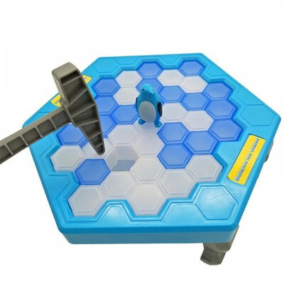 

HOT Save Penguin Ice Kids Puzzle Game Break Ice Block Hammer Trap Party Toy Cherryb
