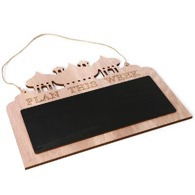 

Wooden Rustic Eid Mubarak Memo Board Hanging Message Plaque Ramadan Chalkboard Signs Table Decoration Home Accessories
