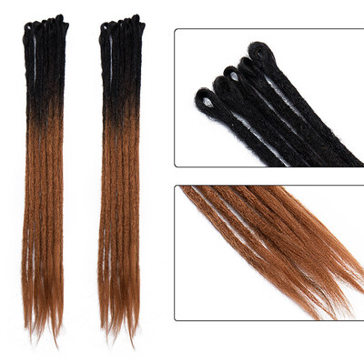 

Dreadlock Extension Ombre For Hip-Hop Synthetic Heat Resistant Crochet Braiding Hair Handmade Extension Twist Braiding For Women