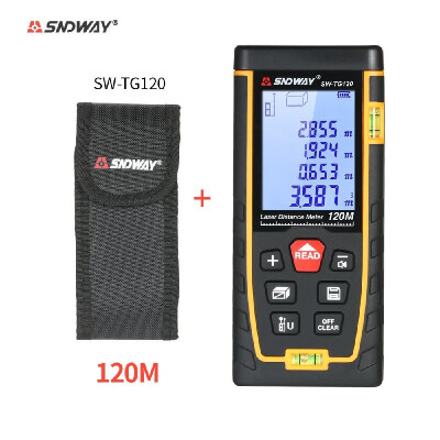 

SNDWAY Handheld Digital Laser Distance Meter Portable Mini Range Finder High-precision Rangefinder with 30 Groups Data Storage LCD