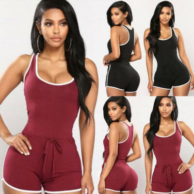

Womens Clubwear Holiday Summer Mini Jumpsuit Playsuit Romper Beach Shorts Dress