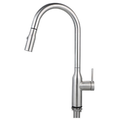

Pull Out Kitchen Faucets With 2 Spray Modes Single-Handle High-Arc Rotatable Pull Down Bathroom Sink Sprayer Ceramic Valve Stainle
