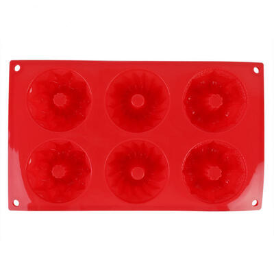 

Greensen 6-Cavity Silicone Mini Cake Mold Baking Pan Savarin Mould Cookie Bakeware