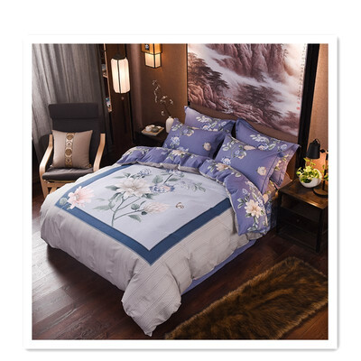 

Trendy fashion butterfly dance cotton bed four-piece fashion
