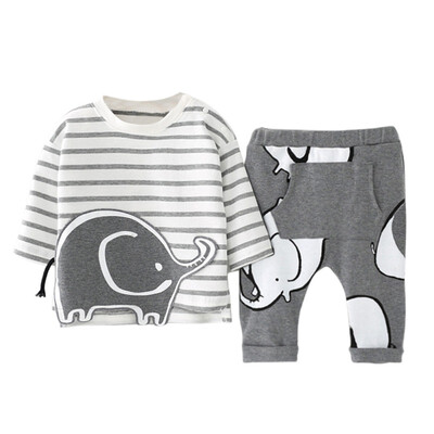 

2019 Autumn Winter Newborn Clothes Baby Boys Clothes Set T-shirtPants 2pcs Outfits Suit Kids Baby Girls Set Infant Clothing