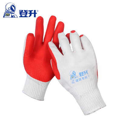 

Dengsheng DS polyester cotton roving patch labor insurance gloves glue 13 needle work gloves wear non-slip breathable comfort code 12 pairs package