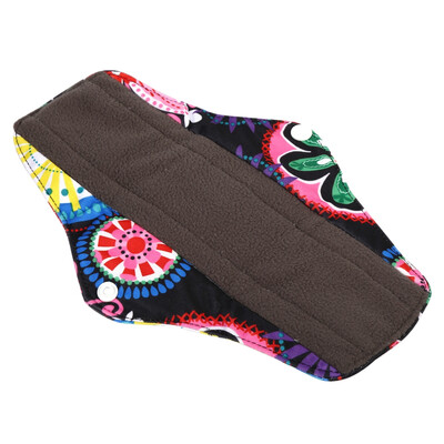 

1PC Reusable Charcoal Bamboo Cloth Menstrual Pads Washable Sanitary Towel Panty 5 Colors Bamboo Charcoal PadsSanitary Pad