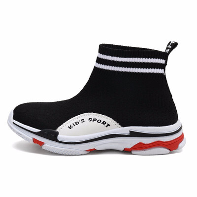 

Socks shoes children 2018 autumn new wave girls elastic high-knit shoes boys casual sports shoes