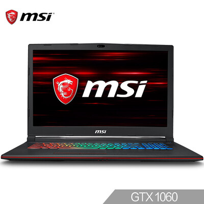 

MSI GP73 173 inch game notebook i7-8750H 8G2 1T128G SSD GTX1060 6G alone 120Hz-3ms Killer black