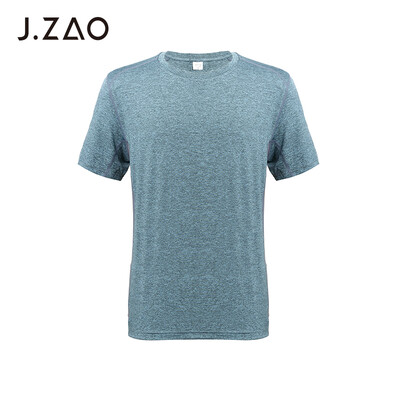 

Beijing Tokyo made JZAO mens sports short-sleeved T-shirt mesh breathable cool sports short-sleeved gray XL