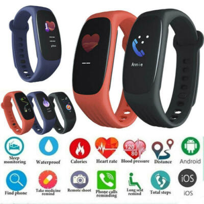 

Bluetooth Smart Watch Heart Rate Oxygen Blood Pressure Sport Fitness Tracker