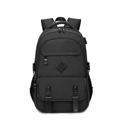 

NeillieN backpack male USB backpack Oxford waterproof student bag travel outdoor computer bag