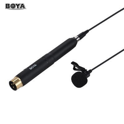 

BOYA BY-M11OD Professional Omni-directional XLR Lavalier Condenser Microphone System for Theater Interview Film Stage Audio Record