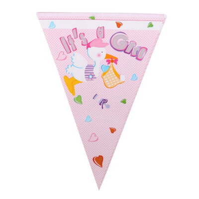 

FUNNYBUNNY Cartoon Duck Boys&girls Paper Card Pennant Childrens Birthday Party Decorations Birthday Flag Banner