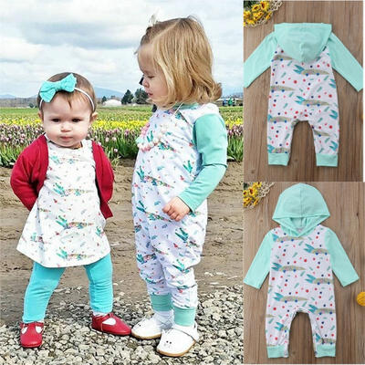 

Newborn Infant Baby Girl Romper Kids Fashion Cartoon Long Sleeve Bodysuit Jumpsuit Outfit Cotton Playsuit