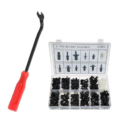 

350PCS Auto Fastener Kit Car Universal Plastic Nylon Fixing Clip Rivet