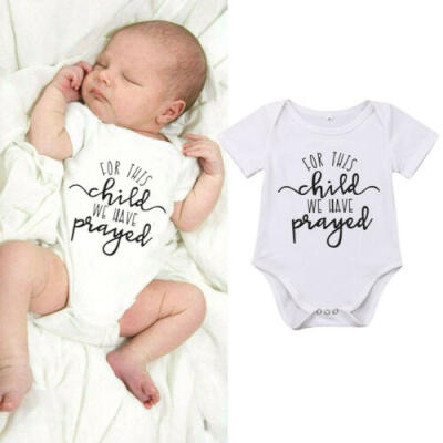 

Tops Newborn Infant Baby Boy Girl Romper Bodysuit Summer Clothes Outfit 0-18M