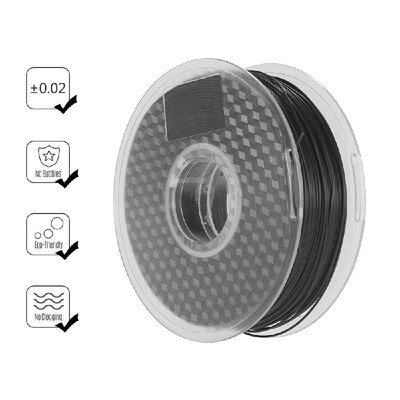 

175mm 3D Printer Filament Carbon Fiber PLA Filament 1kg22lb Spool Dimensional Accuracy - 002 mm Low Odor for 3D Printer Bla