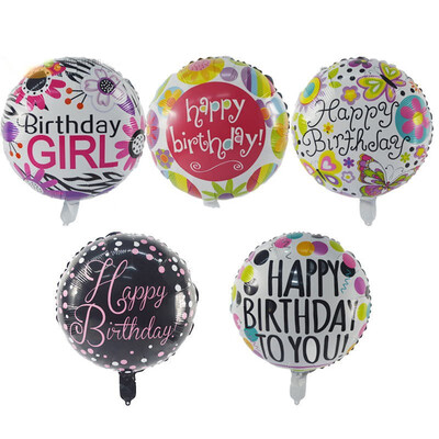 

FUNNYBUNNY 18inch Birthday Aluminum Foil Balloon Party Party Creative Wedding Cartoon Printing Round Decorative Balloons