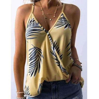 

Nw Women Casual Camisole Floral Strappy Vest Top Sleeveless Blouse Tank T-Shirt