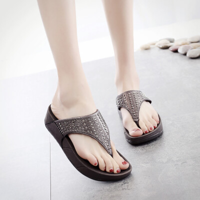 

Rose Women Ladies Fashion Wedges Causal Flats Beach Anti-Slip Slipper Shoes Sandals
