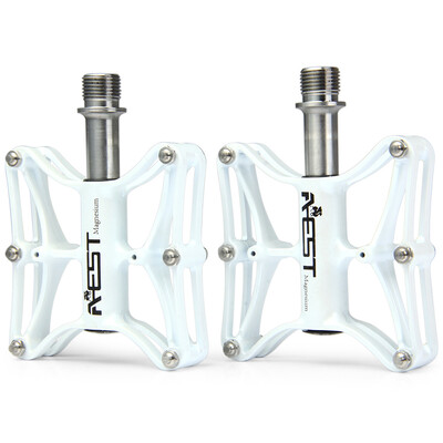 

AEST 12T Bike MTB BMX Magnesium Pedals Platform CNC Titanium Spindle - 2pcs