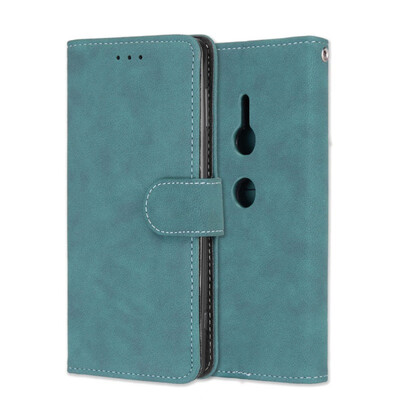 

MOONCASE Sony Xperia XZ2 Vintage Scrub 3 Card Case - Blue