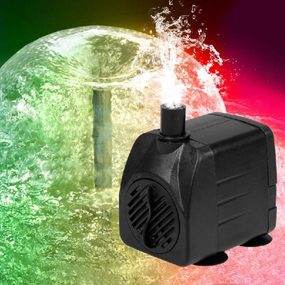 

15W Ultra-quiet USB Water Pump with Power Cord IP68 Waterproof for Aquarium Fish Tank Fountain with 12 LED Light