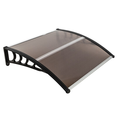 

Awning Cover HT-100 x 100 Household Application Door & Window Rain Cover Eaves Brown Board & Black Holder Patio Awnings