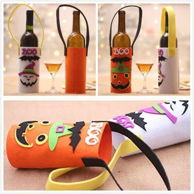 

Creative Pumpkin Ghost Wine Bottle Cover Halloween Restaurant Family Bottle Decorate Hot