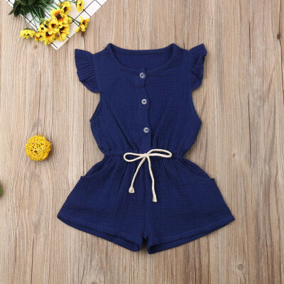 

Newborn Infant Baby Girl Clothes Ruffle Summer Romper Bodysuit Outfit Sunsuit