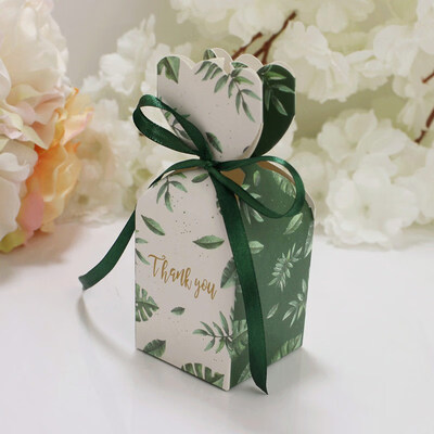 

FUNNYBUNNY Wedding Party Favor Boxes Flamingo Multidimensional Candy Gift Boxes Bonbonniere with Ribbon for Party Decorations