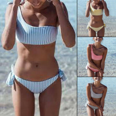 

USA Women Swimwear Bandage Bikini Set Push-up Padded Bra Bathing Suit Swimsuit